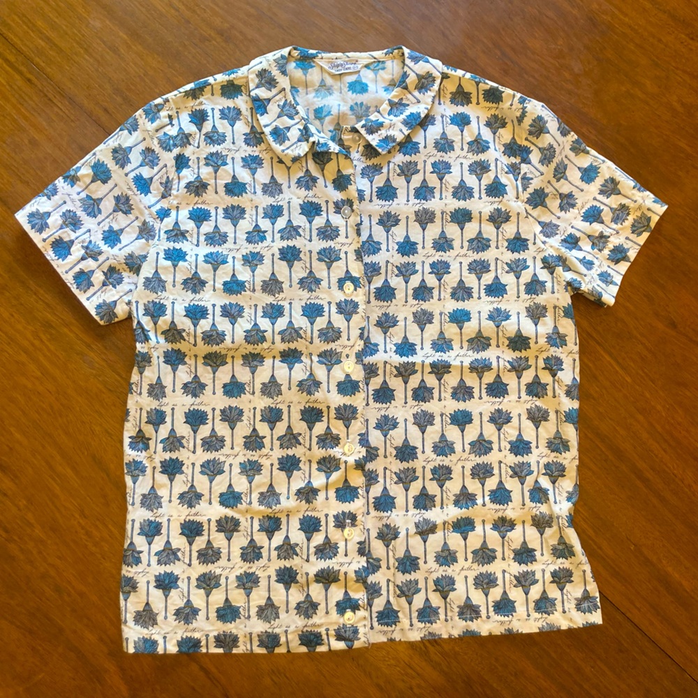 Vintage ~ 60s Button Up Top